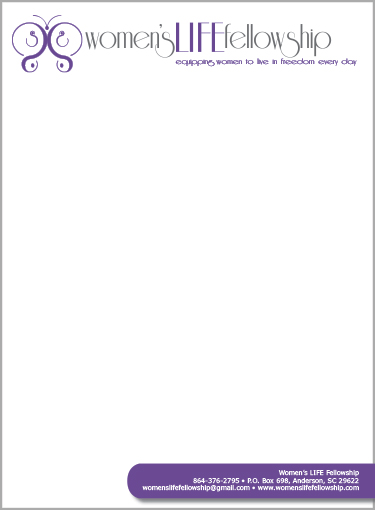 Women's Life Fellowship Simple Letterhead